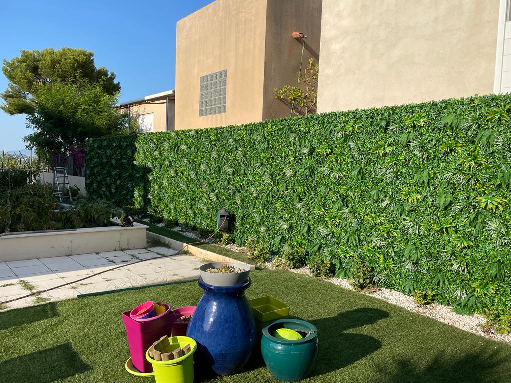 Mur végétal exotic - Gazon synthetique Nice - Feuillage artificiel | Sport  et Jardin